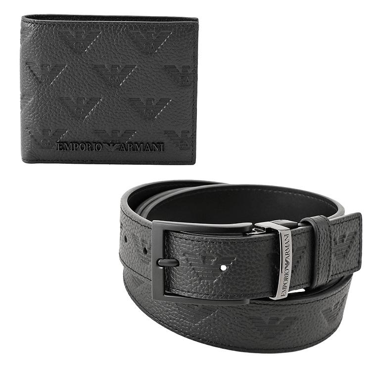 EMPORIO ARMANI アルマーニ 財布 ベルト ギフトセット Y4R538-Y142V  