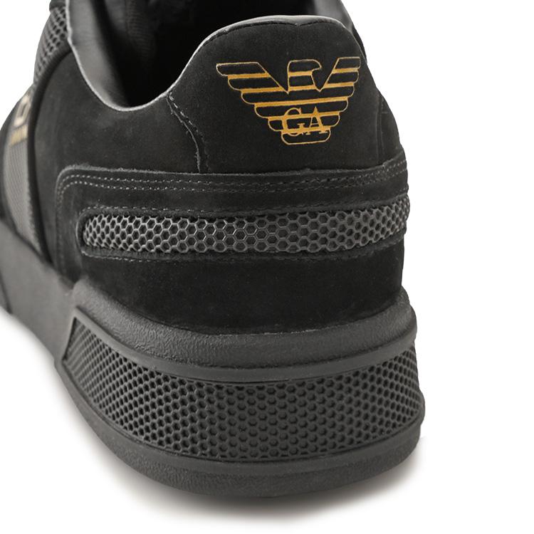 Emporio Armani◇ジャカード織り イーグル柄ナイロンスニーカー