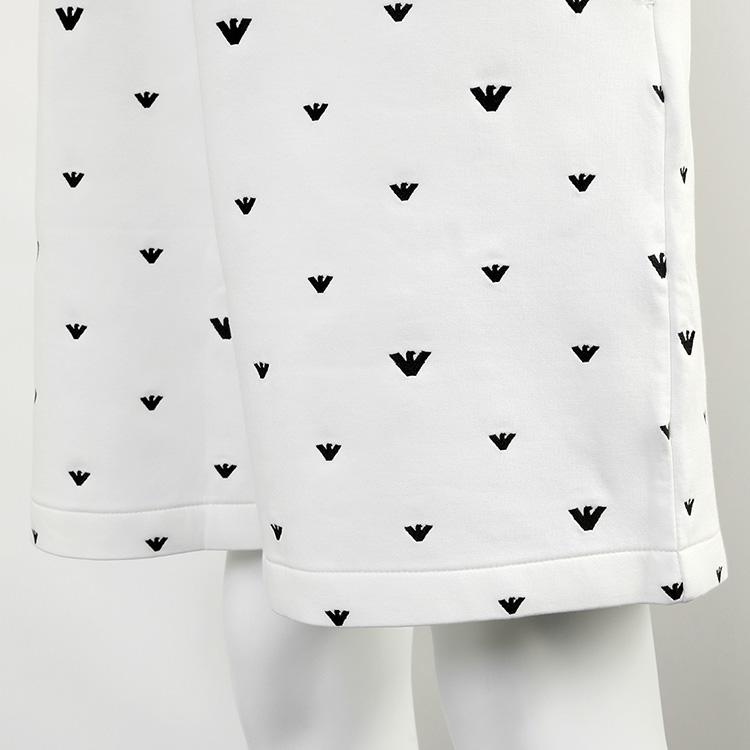 エンポリオアルマーニ EMPORIO ARMANI セットアップ パーカー ハーフパンツ マイクロイーグル総刺繍 EM001402/EM001403-AF10013-F0085の画像