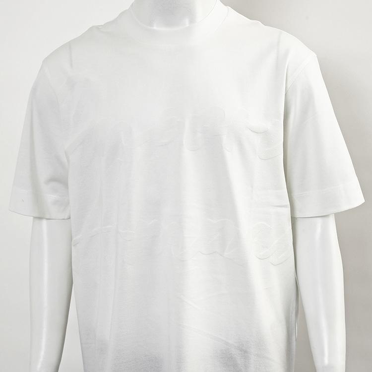EMPORIO ARMANI アルマーニ 同色ロゴ Tシャツ ジャガードロゴ