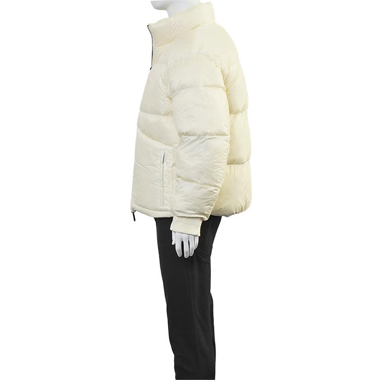 アルマーニ EMPORIO ARMANI リバーシブル ダウンジャケット 無地 × 総柄 ナイロンジャカード 6R1B65-1NVSZ-F1F5 バニラの画像
