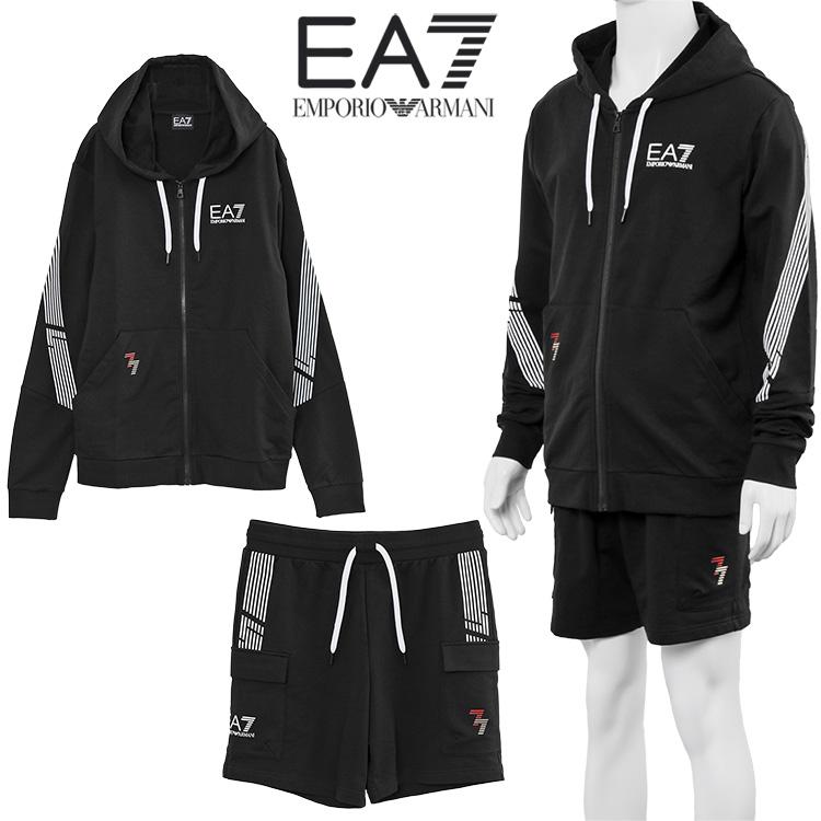 EA7 アルマーニ セットアップ パーカー スウェット ハーフパンツ EA7 アルマーニ セットアップ パーカー スウェット ハーフパンツ