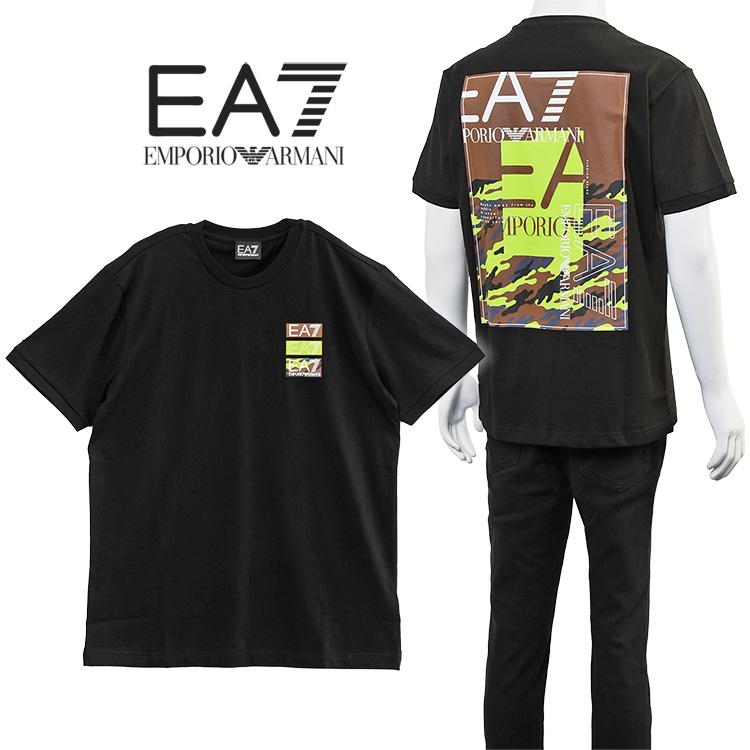 EA7 アルマーニ Tシャツ 迷彩 ロゴ バックプリント EMPORIO ARMANI