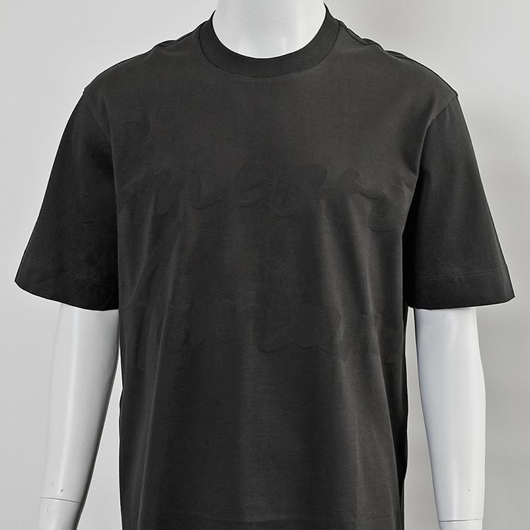 【エンポリオアルマーニ】新品タグ付き定価43,000円ジャガード調Tシャツ L EMPORIO ARMANI エンポリオ アルマーニ Tシャツ ジャガードロゴ