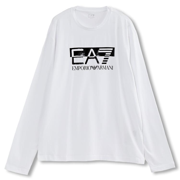 アルマーニ EMPORIO ARMANI EA7 ロンT 長袖 Tシャツ レギュラーフィット 6RPT64-PJ03Z-1100 ホワイト｜importbrand-jp｜03