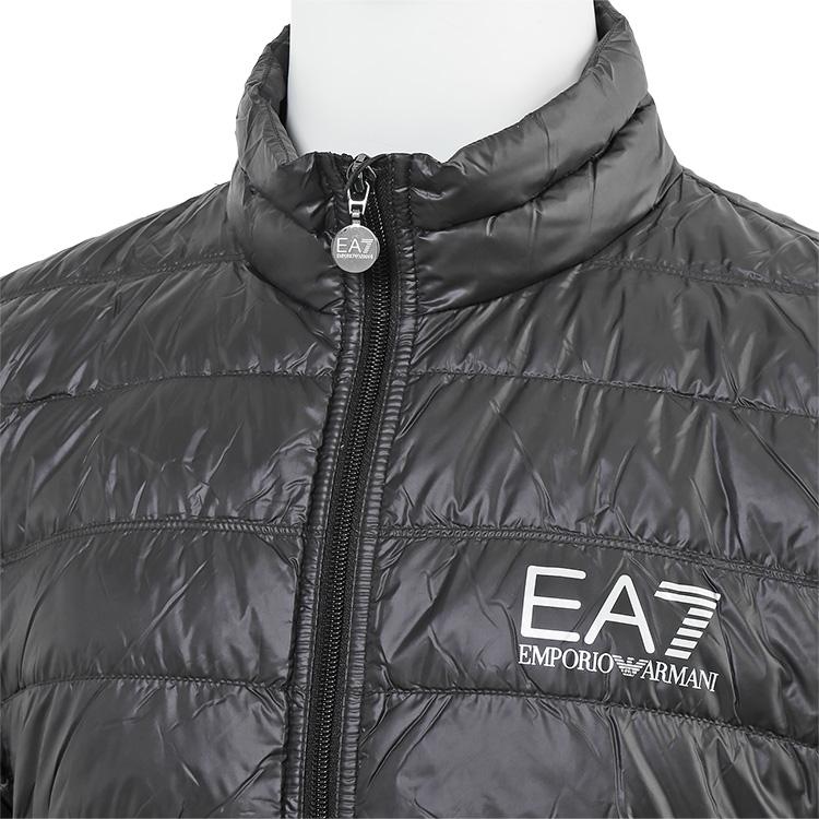 EMPORIO ARMANI EA7 ダウンジャケット ライトダウン 超軽量 8NPB01-PN29Z-1200 ブラック シルバー｜importbrand-jp｜09