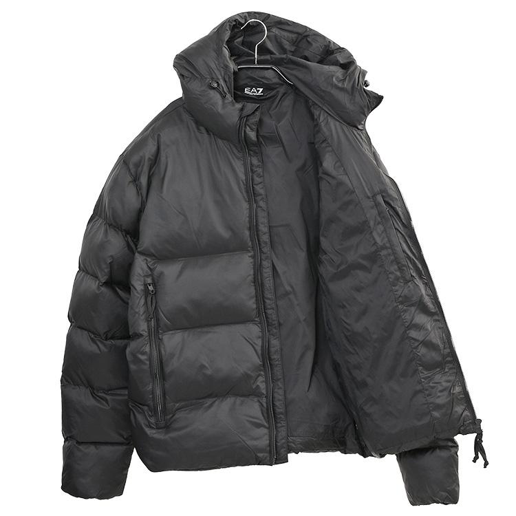 EA7 EMPORIO ARMANI 同色ロゴ パデッドジャケット 7M000694-AF15956