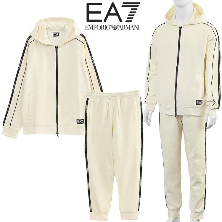 EA7 EMPORIO ARMANI 裏起毛 セットアップ パーカー スウェットパンツ 