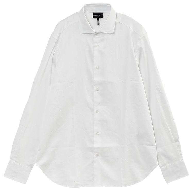 【新品未使用タグ付き】エンポリオアルマーニ　ホワイトシャツ　6A（118cm） EMPORIO ARMANI エンポリオアルマーニ シャツ コットン オールオーバー