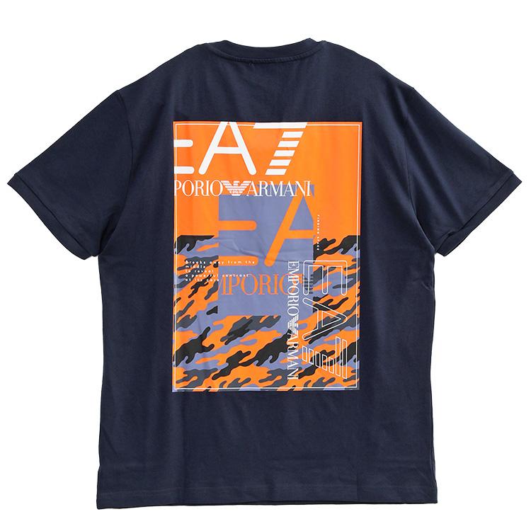 EA7 アルマーニ Tシャツ バックプリント EMPORIO ARMANI 3DPT12-PJ7BZ
