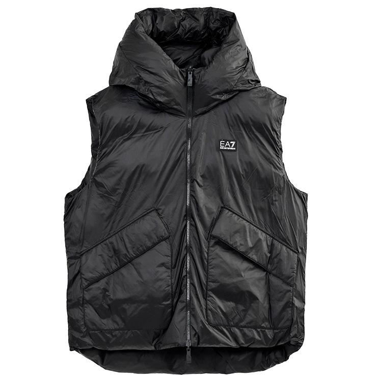 EMPORIO ARMANI アルマーニ EA7 リバーシブル ジレ フード EMPORIO ARMANI アルマーニ EA7 リバーシブル ジレ フード