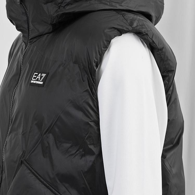 EMPORIO ARMANI アルマーニ EA7 リバーシブル ジレ フード EMPORIO ARMANI アルマーニ EA7 リバーシブル ジレ フード