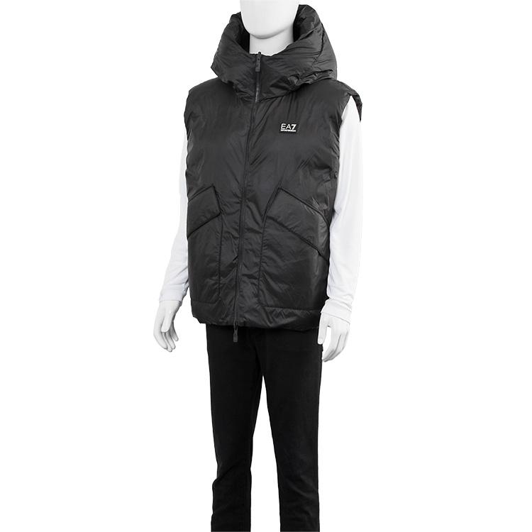 EMPORIO ARMANI アルマーニ EA7 リバーシブル ジレ フード EMPORIO ARMANI アルマーニ EA7 リバーシブル ジレ フード