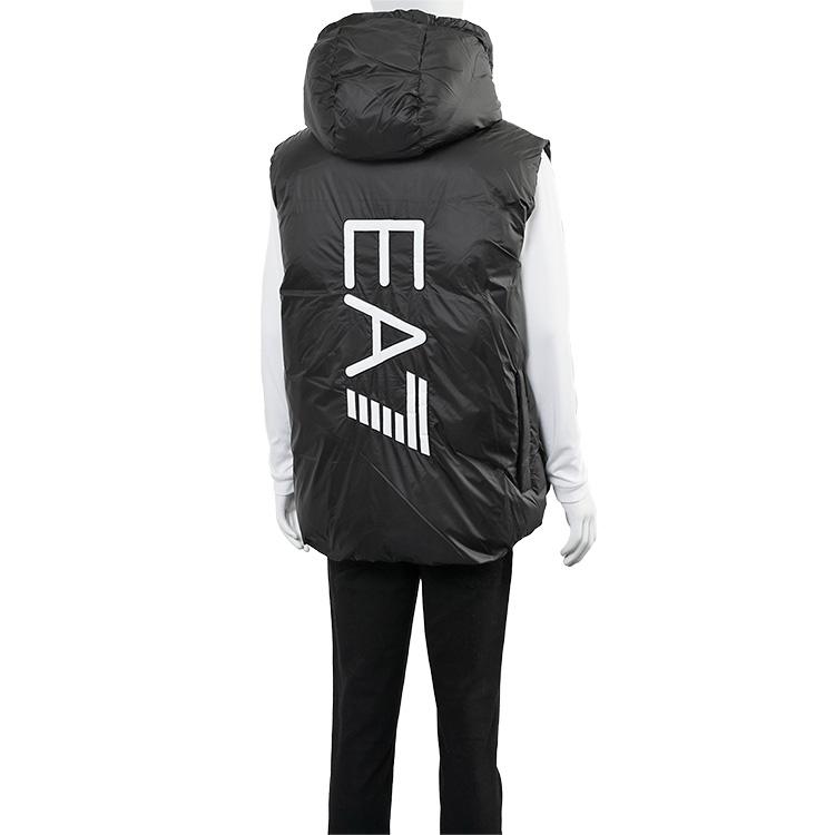 EMPORIO ARMANI アルマーニ EA7 リバーシブル ジレ フード EMPORIO ARMANI アルマーニ EA7 リバーシブル ジレ フード