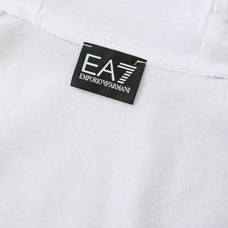 EA7 アルマーニ ジップ パーカー コットンブレンド フード付き EA7 アルマーニ ジップ パーカー コットンブレンド フード付き
