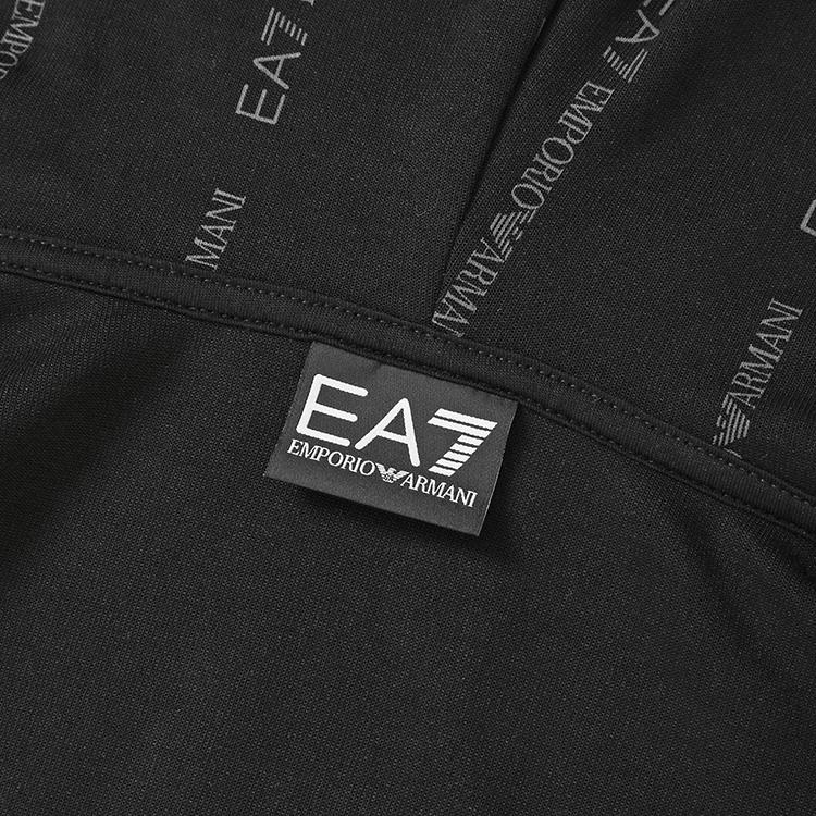 エンポリオ アルマーニ EA7 総柄 セットアップ パーカー スウェットパンツ Graphic Series 7M001392/7M001394-AF12660-FC039 ブラック メンズの画像