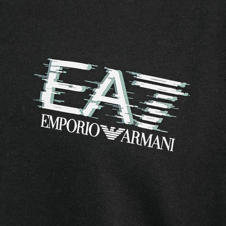 エンポリオ アルマーニ EA7 セットアップ Visibility Tシャツ スウェットハーフパンツ 7M001327/7M001329-AF17787-UC001 ブラック メンズの画像