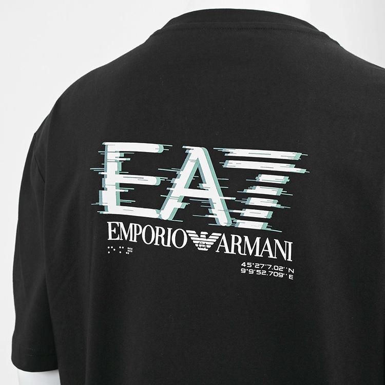 エンポリオ アルマーニ EA7 セットアップ Visibility Tシャツ スウェットハーフパンツ 7M001327/7M001329-AF17787-UC001 ブラック メンズの画像