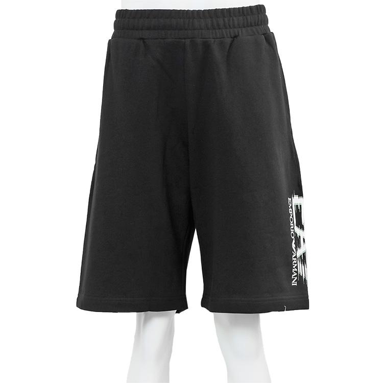 エンポリオ アルマーニ EA7 セットアップ Visibility Tシャツ スウェットハーフパンツ 7M001327/7M001329-AF17787-UC001 ブラック メンズの画像