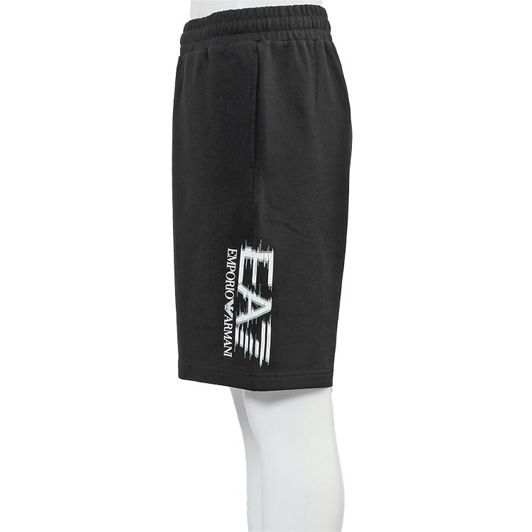 エンポリオ アルマーニ EA7 セットアップ Visibility Tシャツ スウェットハーフパンツ 7M001327/7M001329-AF17787-UC001 ブラック メンズの画像