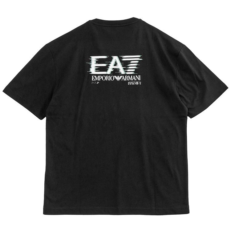エンポリオ アルマーニ EA7 セットアップ Visibility Tシャツ スウェットハーフパンツ 7M001327/7M001329-AF17787-UC001 ブラック メンズの画像