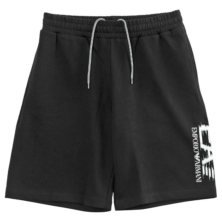エンポリオ アルマーニ EA7 セットアップ Visibility Tシャツ スウェットハーフパンツ 7M001327/7M001329-AF17787-UC001 ブラック メンズの画像