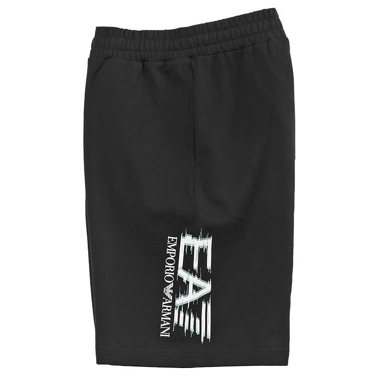 エンポリオ アルマーニ EA7 セットアップ Visibility Tシャツ スウェットハーフパンツ 7M001327/7M001329-AF17787-UC001 ブラック メンズの画像