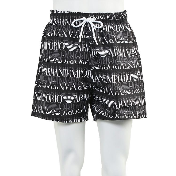 アルマーニ メンズ 水着 EMPORIO ARMANI インナー付 スイミングパンツ オールオーバーロゴ EM000583-AF12338-FC038_5