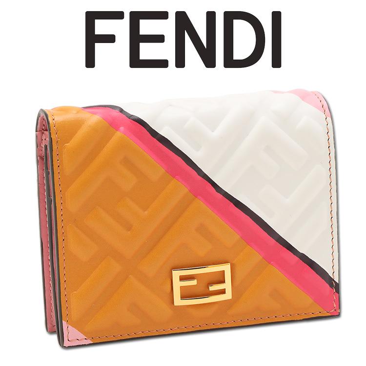 フェンディ FENDI スモール バゲット 二つ折り財布 8M0420-AK2K-F0W52