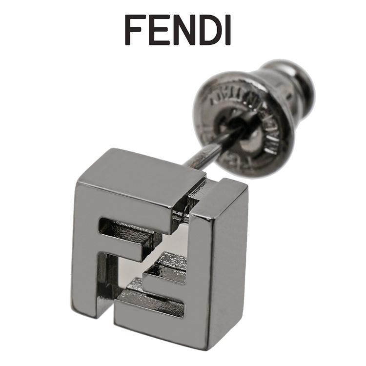 FENDI（フェンディ） FENDI FFキューブ ピアス メンズ 片耳用 シルバー