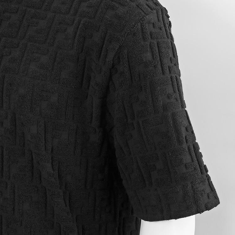FENDI（フェンディ） 総柄 パイル Tシャツ FENDI ZUCCA SPONGE FY0936