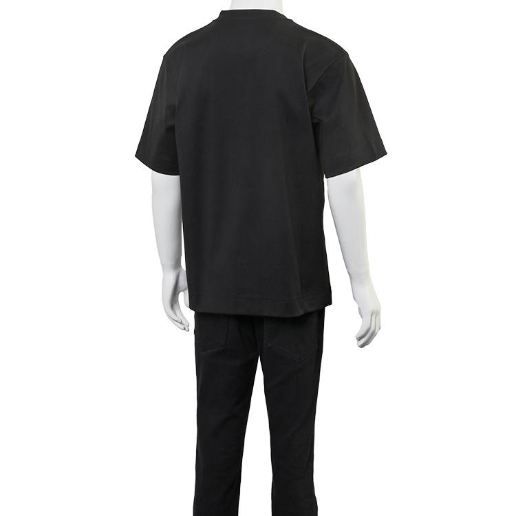 フェンディ FENDI Tシャツ ブラック FFメタルロゴ オーバーサイズ コットン メンズ FY0936-ARYY-F0QA1の画像