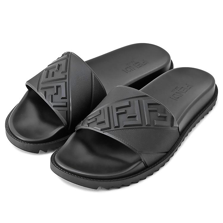 フェンディ FENDI スライド サンダル 7X1377-ABO2-F0QA1 ブラックの画像