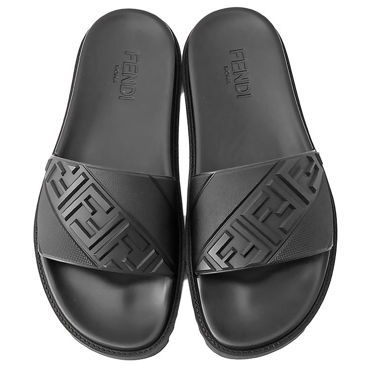 フェンディ FENDI スライド サンダル 7X1377-ABO2-F0QA1 ブラックの画像