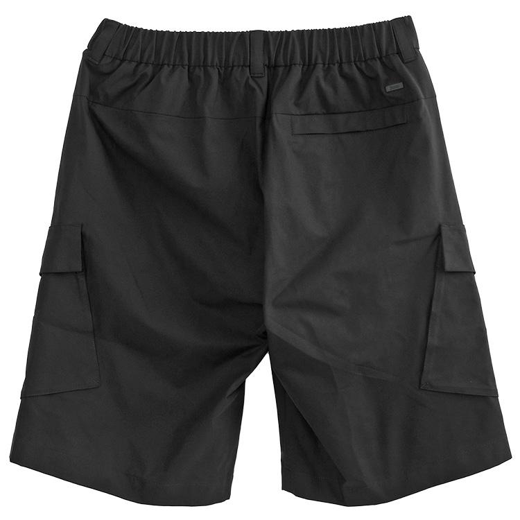 HERNO ヘルノ ショートカーゴパンツ ストレッチ バミューダ ハーフパンツ ブラック NERO PT000182U-12503Z-9300 メンズの画像