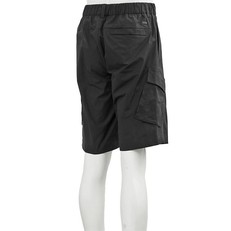 HERNO ヘルノ ショートカーゴパンツ ストレッチ バミューダ ハーフパンツ ブラック NERO PT000182U-12503Z-9300 メンズの画像