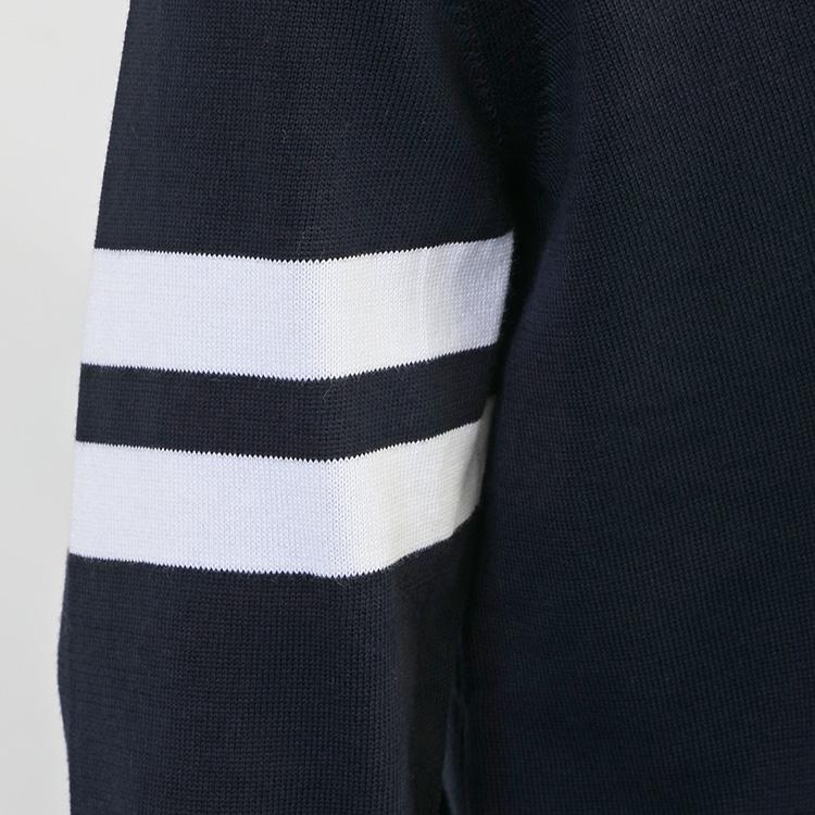 ヘルノ HERNO Hロゴ コットンカーディガン ネイビー MC000211U 72140 9200 BLU NAVY メンズ 14ゲージ メリヤス編み レギュラーフィットの画像