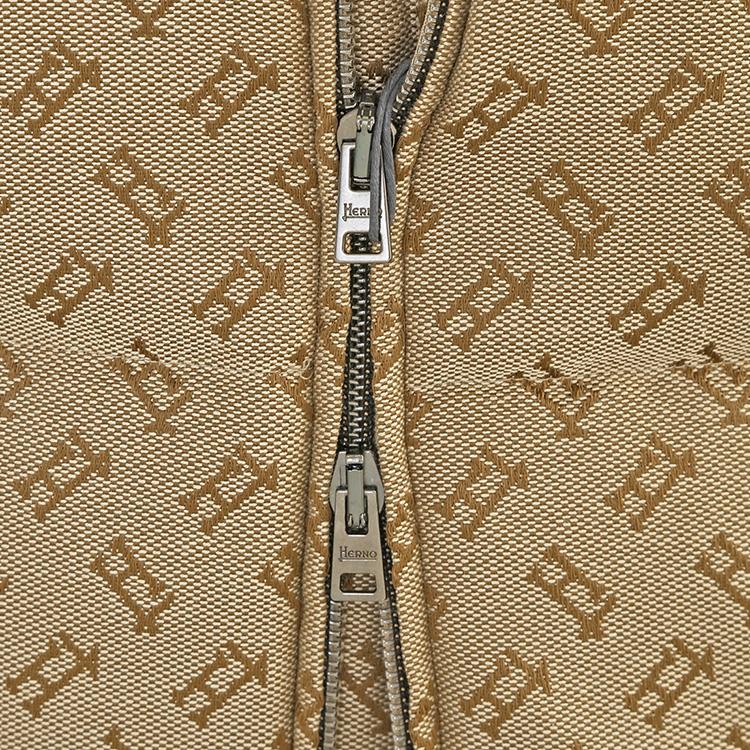 ヘルノ HERNO モノグラム ダウン ベスト PI001200U-12605W-2150 CAMEL キャメルの画像