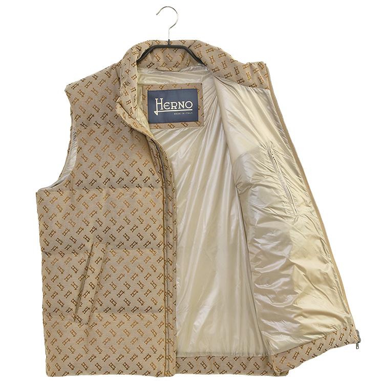 未使用級】HERNO ヘルノ ダウンベスト キャメルゴールド 44 Lサイズ 未