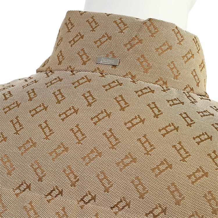 ヘルノ HERNO モノグラム ダウン ベスト PI001200U-12605W-2150 CAMEL キャメルの画像
