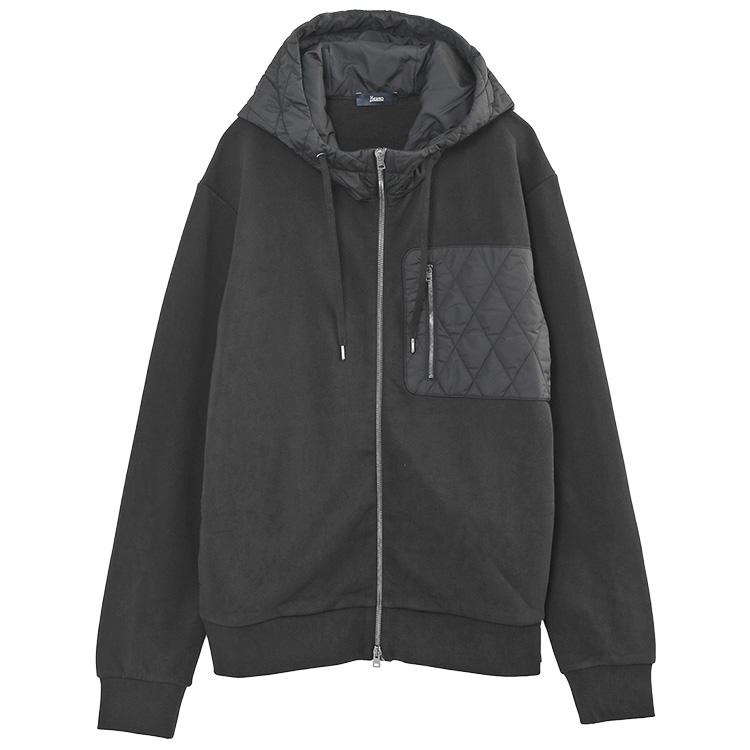 ヘルノ HERNO セットアップ パーカー スウェット パンツ JC000060U/PT000126U-50017-9300_NEROの画像