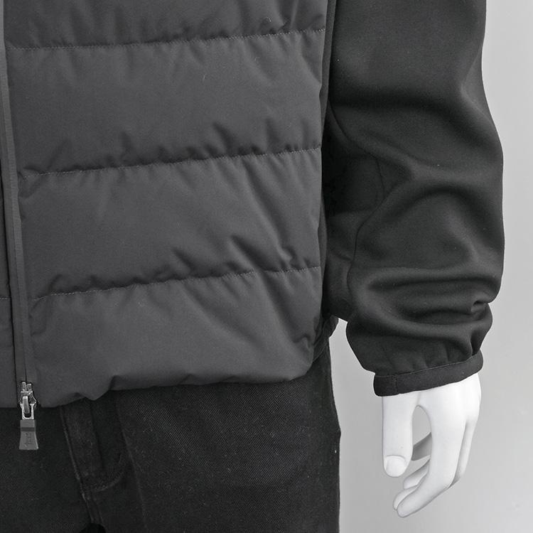 ヘルノ HERNO ジャージー + ダウン コンビネーション ジャケット JP000112U-52076-9300 NERO ネロの画像