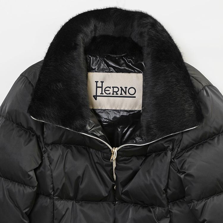 HERNO（ヘルノ） ダウン レディース フェイクファー ダウンコート