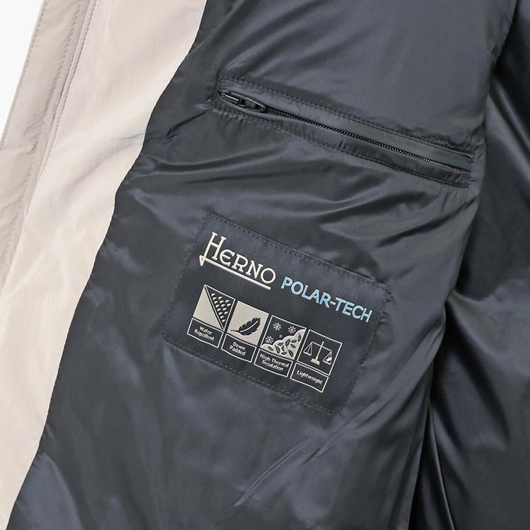 HERNO（ヘルノ） ポーラテック ダウンベスト マットグレーズ 軽量