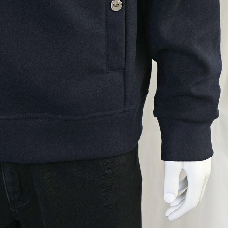 HERNO ストロングウール パーカー ナイロンフード ボクシーフィット JC000045U-50077-9200 BLU NAVY ネイビーの画像