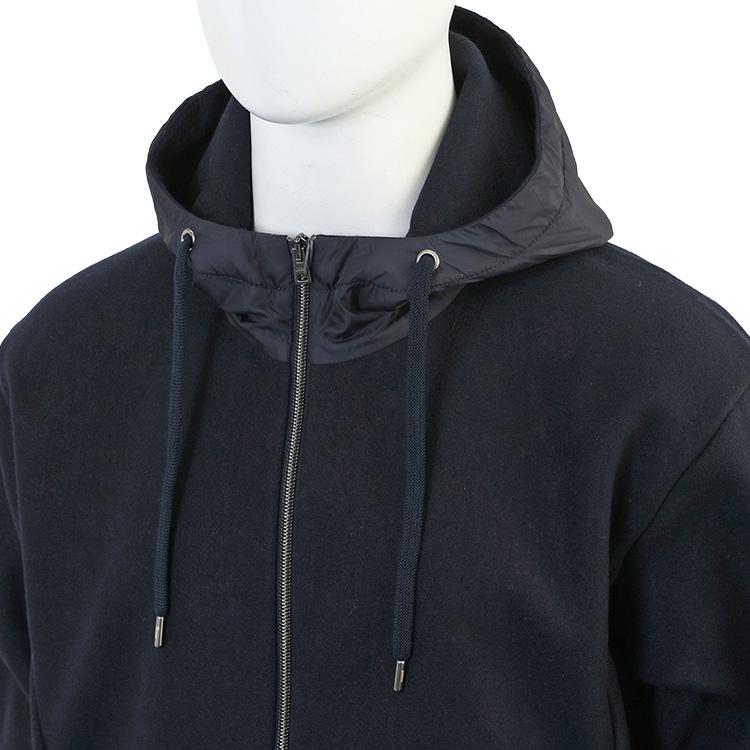 HERNO（ヘルノ） ストロングウール パーカー ナイロンフード ボクシー