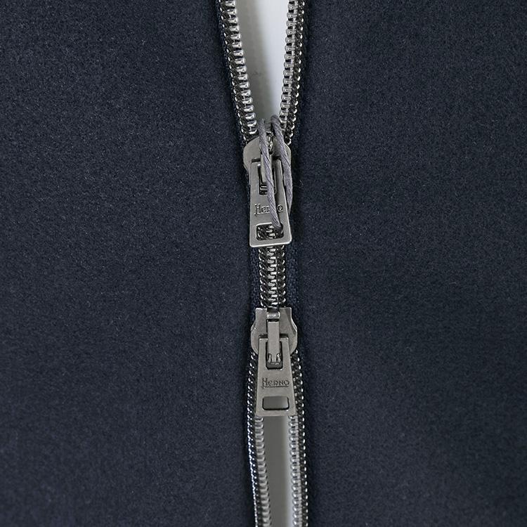 HERNO ストロングウール パーカー ナイロンフード ボクシーフィット JC000045U-50077-9200 BLU NAVY ネイビーの画像