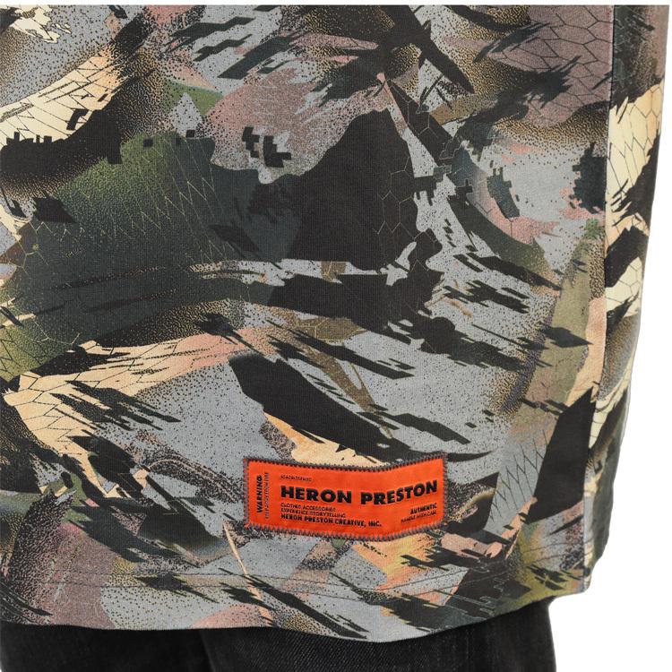 HERON PRESTON（ヘロンプレストン） 迷彩 モックネック Tシャツ CAMO