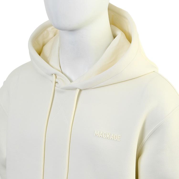 マッカージュ MACKAGE パーカー KOLTON-Z-CREAM ダブルフェイスジャージー 同色ロゴ メンズの画像