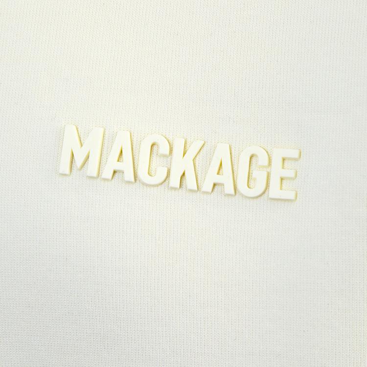 マッカージュ MACKAGE パーカー KOLTON-Z-CREAM ダブルフェイスジャージー 同色ロゴ メンズの画像